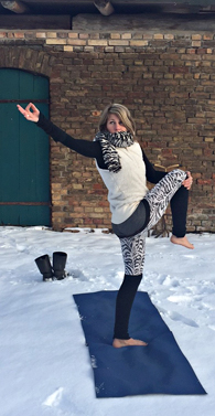 Yoga im Schnee